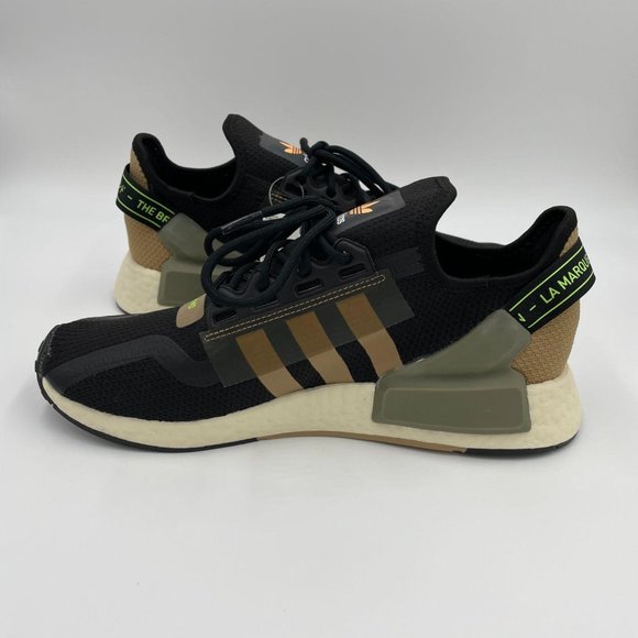 Adidas NMD R1 V2 Black / Cardboard Mens Shoes - Picture 2 of 8
